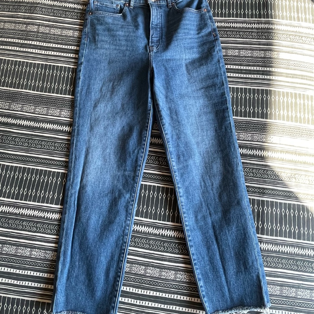 Express Super High Rise Mom Jeans